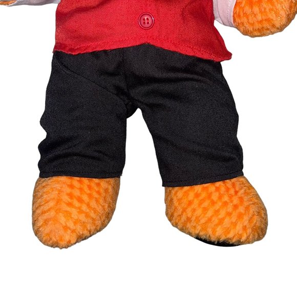 Build A Bear Valentines Heart Bear Red Pink White Stuffed Plush Animal Toy - Picture 5 of 12